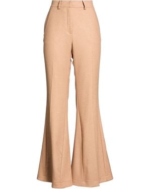 Alysi Camel Pants Viscose, Wool, Polyester, Elastane - Natural
