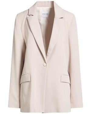 Exte Blazer Polyester, Viscose, Elastic Fibres - Natural
