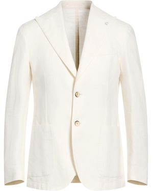 L.B.M. 1911 Blazer Linen, Cotton - White