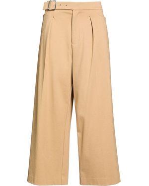 MEIMEIJ Camel Pants Viscose, Polyamide, Elastane, Acetate - Natural