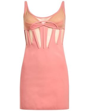 Mugler Blush Mini Dress Polyamide, Elastane - Pink