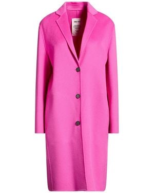 ANNIE PARIS Fuchsia Coat Virgin Wool - Pink