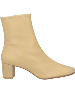 BY FAR Sand Ankle Boots Leather - Natural