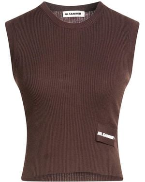 Jil Sander Dark Sweater Cotton - Brown