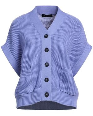 Repeat Cashmere Cardigan Cotton - Blue