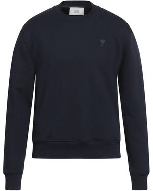 Ami Paris Sweatshirt Cotton - Blue