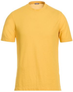 Zanone T-Shirt Cotton - Yellow
