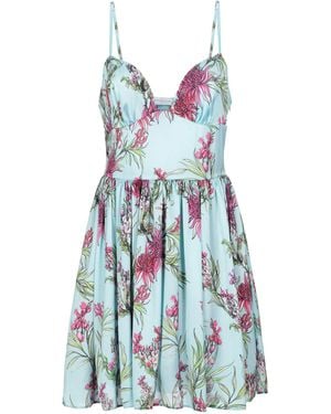 MATILDE COUTURE Sky Mini Dress Polyester, Elastane - Blue