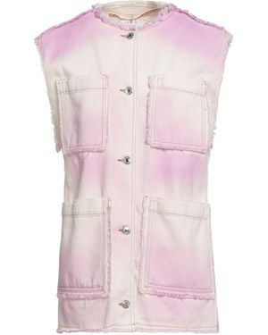MSGM Manteau En Jean - Rose