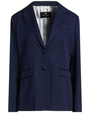 Etro Blazer Cotton, Polyamide, Elastane - Blue