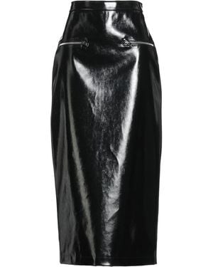 MSGM Maxi Skirt Polyester, Polyurethane - Black