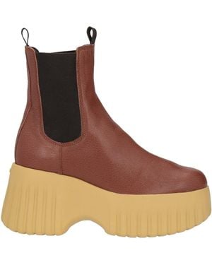 Hogan Ankle Boots Leather - Brown