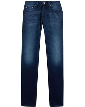 Moorer Jeans Cotton, Elastane - Blue