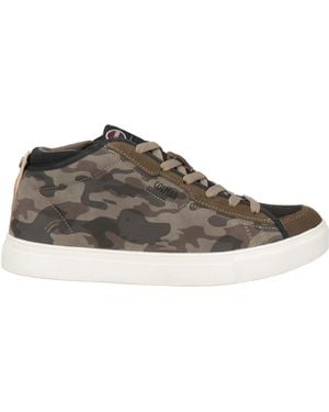 Colmar Military Trainers Leather, Textile Fibres - Brown