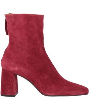 Ángel Alarcón Ankle Boots Leather - Red