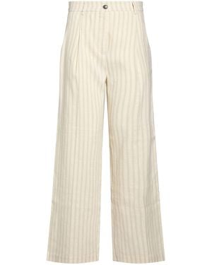 8pm Pants Linen, Cotton, Viscose - White