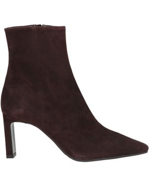 Bianca Di Dark Ankle Boots Leather - Brown