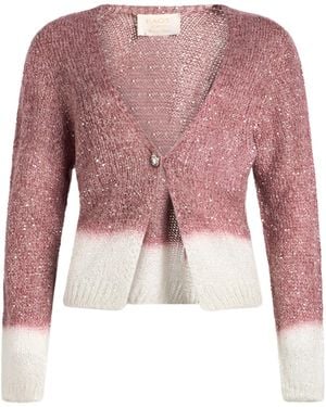Kaos Cardigan Polyamide, Acrylic, Polyester, Mohair Wool, Wool - Pink