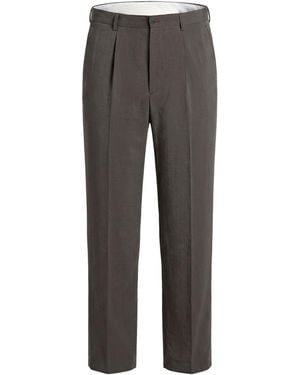 Giorgio Armani Trousers Silk, Polyamide - Grey