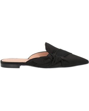 Alberta Ferretti Mules & Clogs Textile Fibres - Black