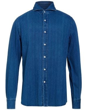 Moorer Denim Shirt Cotton - Blue