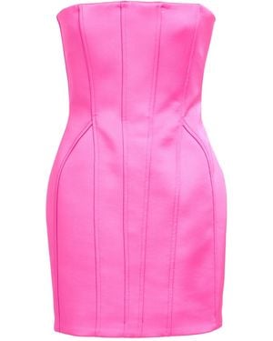 GIUSEPPE DI MORABITO Fuchsia Mini Dress Polyester, Elastane - Pink