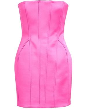 GIUSEPPE DI MORABITO Fuchsia Mini Dress Polyester, Elastane - Pink