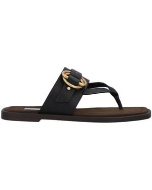 Stella McCartney Toe Post Sandals - Black