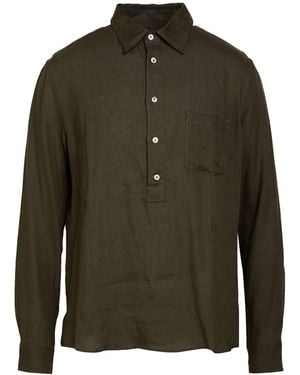 Jacob Cohen Military Shirt Linen - Green