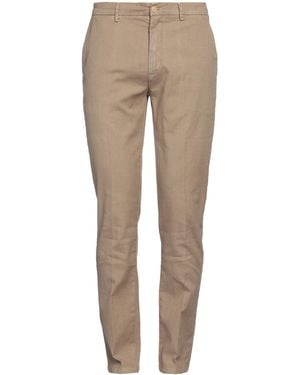 Yan Simmon Khaki Pants Cotton, Linen, Polyester, Elastane - Natural
