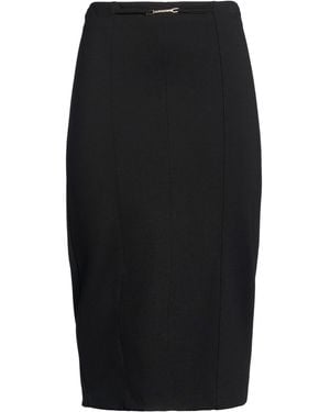 Anna Molinari Midi Skirt Viscose, Polyamide, Elastane - Black