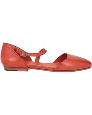 Pantanetti Ballet Flats Leather - Red