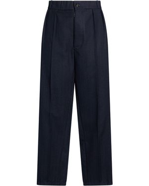 Maison Margiela Midnight Trousers Wool - Blue