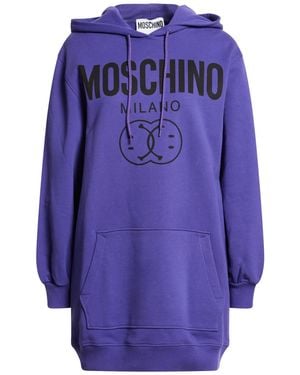 Moschino Couture X Smiley World Sweatshirt Organic Cotton - Blue