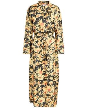 Jil Sander Maxi-Kleid - Mettallic