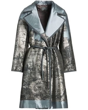 Alberta Ferretti Pastel Overcoat & Trench Coat Polyester - Grey