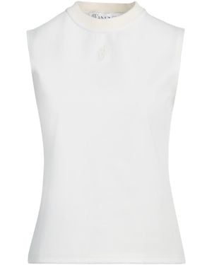 JW Anderson Top Polyester, Elastane - White