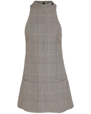Courreges Sand Mini Dress Polyester, Wool - Gray