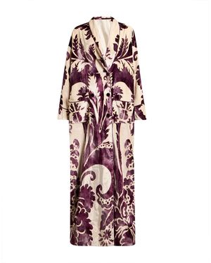 F.R.S For Restless Sleepers Overcoat & Trench Coat Viscose, Silk - Red