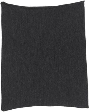 Alpha Studio Charcoal Scarf Merino Wool - Black