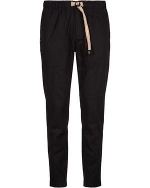 White Sand Pants Polyester, Viscose, Elastane - Black