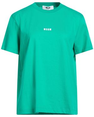 MSGM T-Shirt Cotton - Green