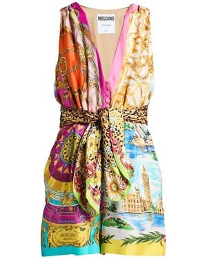 Moschino Fuchsia Playsuit Silk - White