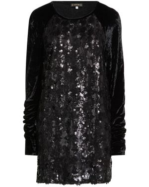 Plein Sud Mini Dress Polyester, Viscose, Polyamide, Elastane, Virgin Wool - Black