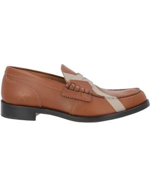 COLLEGE Tan Loafers Leather - Brown