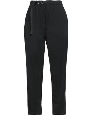 White Sand Pants Polyester, Viscose, Elastane - Black