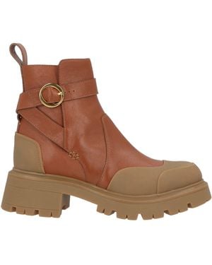Odissi Ankle Boots Calfskin - Brown