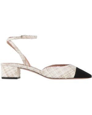 Aquazzura Ivory Court Shoes Leather, Textile Fibres - Natural