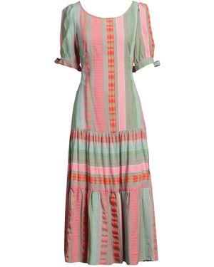 Bye Midi Dress Cotton, Viscose, Polyester - Red