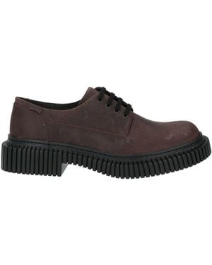 Camper Dark Lace-Up Shoes Leather - Brown